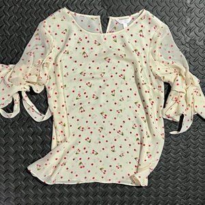 Lauren Conrad Blouse with tie sleeves